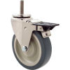 Durable Superior Casters Swivel Stem Caster - 4&quot;Dia. Thermo-Pro, Bore with Tech Lock, 1-1/2&quot;H Stem