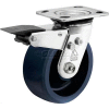 Bassick® Prism Stainless Steel Total Lock Swivel Caster - Solid Urethane - 5" Dia.