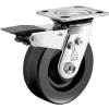 Bassick® Prism Stainless Steel Total Lock Swivel Caster - Phenolic - 5" Dia.