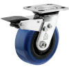 Bassick® Prism Stainless Steel Total Lock Swivel Caster - Eagle Urethane - 8" Dia.