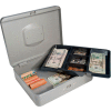 Barska Cash Box With Combination Lock CB11788 12" x 9-7/16" x 3-9/16" Gray