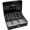 Barska Cash Box With Tray With Keyed Lock CB11790 12" x 9-7/16" x 3-9/16" Black