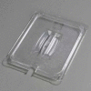 Carlisle 10231U07 - Topnotch® Universal Handled Notched Lid 12-3/4" x 10-3/8", Clear - Pkg Qty 6