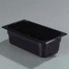 Carlisle 1026103 - Topnotch® One-Third Size Food Pan 12-3/4" x 7", Black - Pkg Qty 6