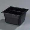 Carlisle 1030103 - Topnotch® 1/6 Size Food Pan 6-25/32" x 6-3/8", Black, 4" Deep - Pkg Qty 6