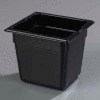 Carlisle 1030203 - Topnotch® 1/6 Size Food Pan 6-25/32" x 6-3/8", Black - Pkg Qty 6