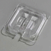 Carlisle 10311U07 - Topnotch® Universal Handled Notched Lid 6-3/4" x 6-3/8", Clear - Pkg Qty 6