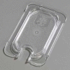 Carlisle 10337U07 - Topnotch® Universal Flat Notched Lid 6-3/4" x 4-1/4", Clear - Pkg Qty 6