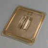 Carlisle 10430U13 - Topnotch® Universal Handled Lid 12-3/4" x 10-3/8", Amber - Pkg Qty 6