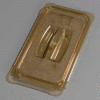 Carlisle 10470U13 - Topnotch® Universal Handled Lid 12-3/4" x 7", Amber - Pkg Qty 6