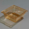 Carlisle 1050013 - Topnotch® 1/6 Size Food Pan 6-25/32" x 6-3/8", Amber, 2.5" Deep - Pkg Qty 6