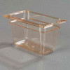Carlisle 1052113 - Topnotch® One-Ninth Size Pan 6-3/4" x 4-1/4", Amber, 4" Deep - Pkg Qty 6