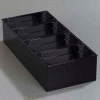 Carlisle 1080603 - Condiment Food Station, with 4 1/6 Size, 4" Deep, Top Notch Food Pans, Black