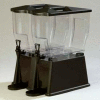 Carlisle 1085103 - Trimline Premium Beverage Server, 3 Gallon, Double Base, Rectangular, Black