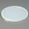 Carlisle 120202 - Bains Marie Food Storage Container Lid 12-3/4" D/ 3/4", White - Pkg Qty 6
