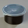 Carlisle 030003 - Classic™ Crock W/Lid 0.6 Qt., Black - Pkg Qty 12