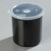 Carlisle 030103 - Classic™ Crock W/Lid 1.2 Qt., Black - Pkg Qty 12