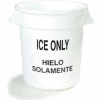 Carlisle 341010ICE02 - Ice Only Container 10 Gallon, White - Pkg Qty 6