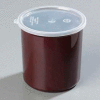 Carlisle 034201 - Poly-Tuf™ Crock W/Lid 2.7 Qt., Brown - Pkg Qty 6