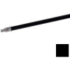 Carlisle Flo-Pac Heavy-Duty Powder Coated Metal Handle w/ Metal Tip 60" / 15/16"D, Black 362027503 - Pkg Qty 12