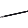 Carlisle Flo-Pac Heavy-Duty Powder Coated Metal Handle w/ Metal Tip 60" / 15/16"D, Black  362027503 - Pkg Qty 12