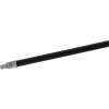 Carlisle Flo-Pac Heavy-Duty Powder Coated Metal Handle w/ Metal Tip 60" / 15/16"D, Black 362027503 - Pkg Qty 12