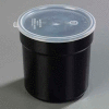 Carlisle 037203 - Supreme™ Crock W/Lid 2.7 Qt., Black - Pkg Qty 6