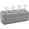 Carlisle 38502 - Standard Pump Dispenser, 2 Pumps & 2-1/2 Quart Jars, 9-5/8" x 7-3/4" x 10-3/4"