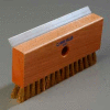 Carlisle 4029100 - Oven Brush & Scraper W/ Brass Wire Bristles (Head Only) 8-1/2" - Pkg Qty 12