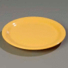 Carlisle 4300422 - Durus® Narrow Rim Dinner Plate 9-1/16" x 29/32", Honey Yellow - Pkg Qty 24