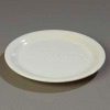 Carlisle 4300842 - Durus® Narrow Rim Pie Plate 6-9/16" x 3/4", Bone - Pkg Qty 48