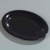 Carlisle 4308203 - Durus® Oval Platter 11-15/16", 9", 1", Black - Pkg Qty 12