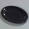 Carlisle 4308603 - Durus® Oval Platter, 9-17/32"x 7-5/32"x 27/32", Black