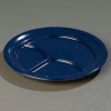 Carlisle 4351435 - Dallas Ware® 3-Compartment Plate, 9-3/4", Café Blue - Pkg Qty 36