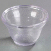 Carlisle 4393707 - Low Profile SAN Tumbler 6 Oz., Clear, Pebbled - Pkg Qty 72