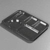 Carlisle 4398004 - Left-Hand Heavy Weight 6-Compartment Tray, Yellow - Pkg Qty 12