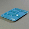 Carlisle 4398192 - Left-Hand Heavy Weight 6-Compartment Tray, Sandshade - Pkg Qty 12