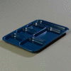 Carlisle 4398835 - Right-Hand Heavy Weight Compartment Tray, Cafe Blue - Pkg Qty 12