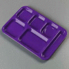 Carlisle 4398887 - Right-Hand Heavy Weight Compartment Tray, Purple - Pkg Qty 12