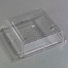 Carlisle 44400C07 - Designer Displayware™ Cover For 12" Wide Rim Square Plate, Clear - Pkg Qty 12