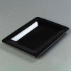 Carlisle 4441403 - Designer Displayware™ Wide Rim Rectangle Platter 14" x 10", Black - Pkg Qty 4