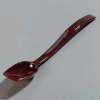 Carlisle 447001 - Solid Spoon, 0.8 Oz., 10", Brown - Pkg Qty 12