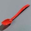 Carlisle 447005 - Solid Spoon, 0.8 Oz., 10", Red - Pkg Qty 12