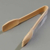 Carlisle 460606 - Carly® Salad Tongs, Plastic, Beige, 6-7/32" Long - Pkg Qty 12