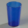 Carlisle 552647 - Stackable™ SAN Tumbler 8 Oz., Royal Blue, Pebbled - Pkg Qty 72