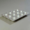 Carlisle 601837 - Steeluminum® 12 Cup Extra Large Cup Cupcake Pan 6 Oz. - Pkg Qty 6
