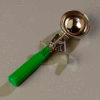Carlisle 60300-12 - Disher W/ Green Handle 3-1/4 Oz - Pkg Qty 12