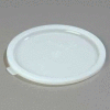 Carlisle 060302 - Bains Marie Food Storage Container Lid 8-7/16" x 3/8", White - Pkg Qty 12