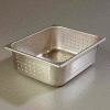Carlisle 607124P - Durapan Light Gauge One-Half Size Perforated Pan 10-3/8" x 12-3/4" x 4.5" Deep - Pkg Qty 6
