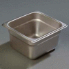 Carlisle 607164 - Durapan™ Light Gauge 1/6 Size Pan 6-7/8" x 6-1/4" x 4" Deep - Pkg Qty 6